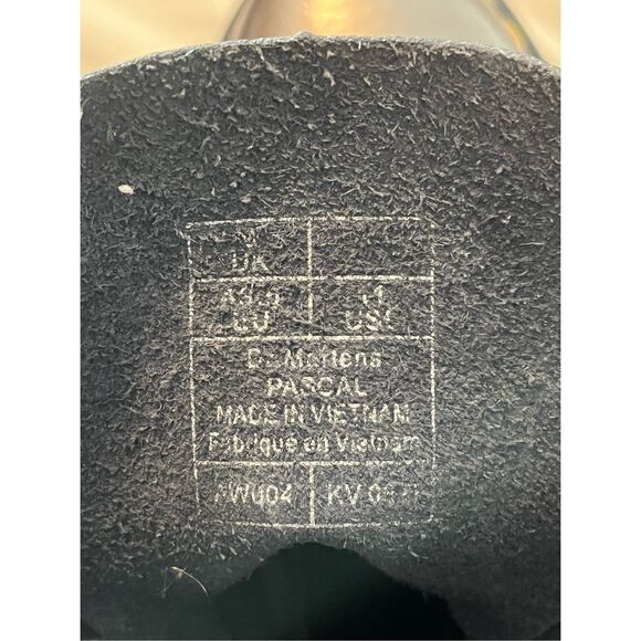 Dr. Martens Pascal Woman’s Metallic Gun mettle Combat Boots  Sz 11 Preowned - Picture 11 of 12